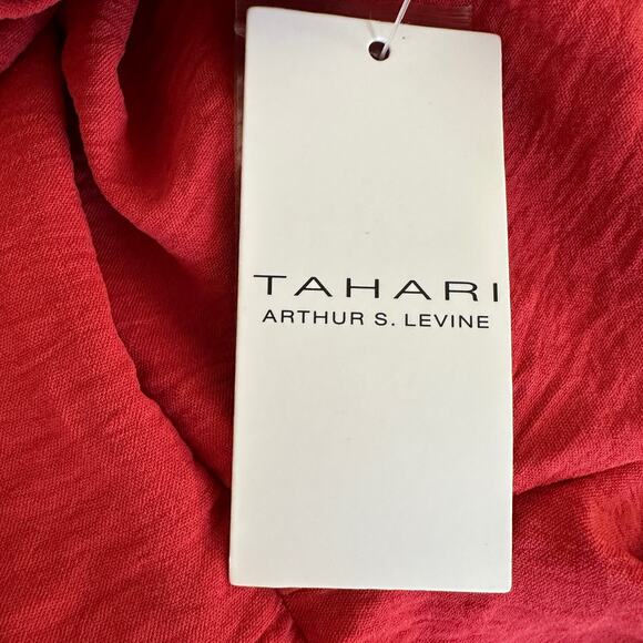 TAHARI x Arthur S Levine | Women's Collar Shirt Dress Drop Waist Buttons NEW 10 - Picture 6 of 10